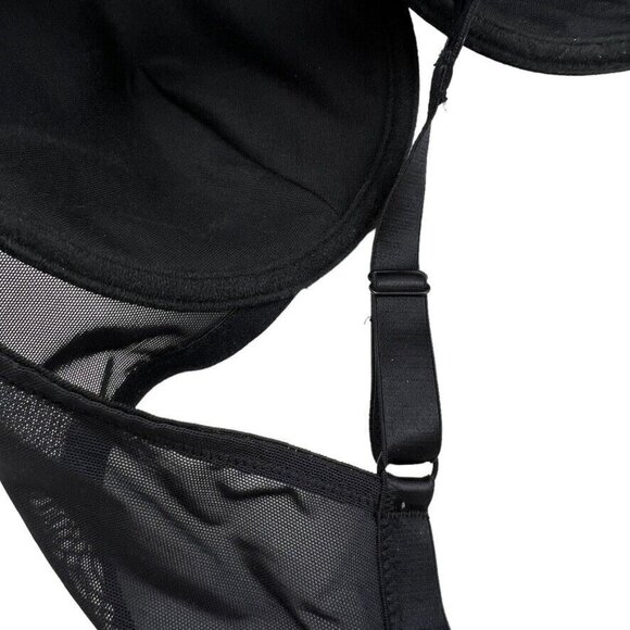 Breezies Womens Padded Bra Size 36D Solid Black Adjustable Strap Wired - Picture 15 of 16